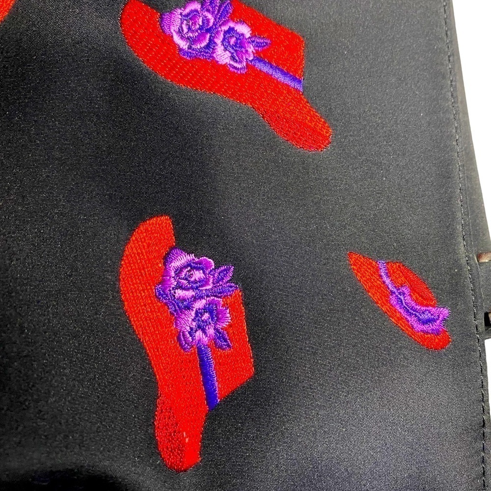 SOLD
🌟
Red Hat Society ~ Embroidered Bling Small Purse case tote bag unique - Picture 3 of 6